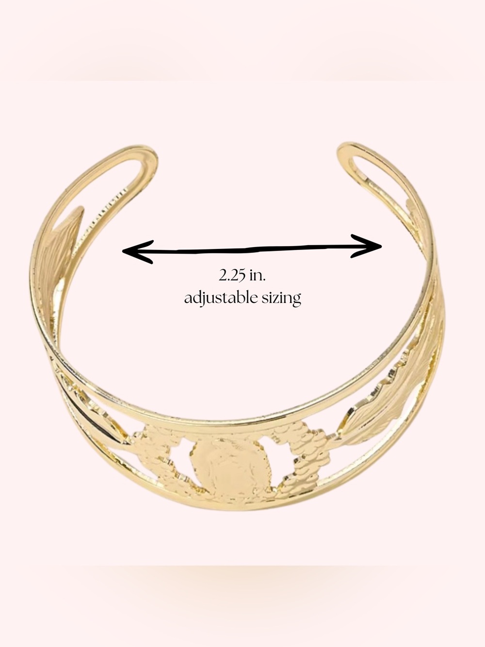 Gold Plated Virgin Mary Banglw Cuff Bracelet - Picture 3 of 3